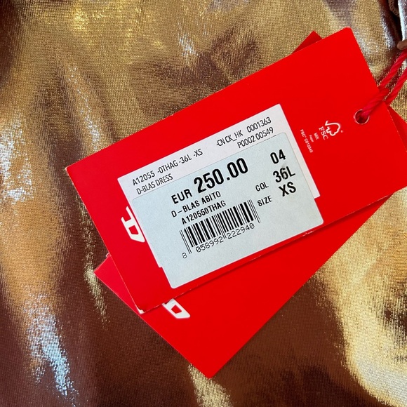 DIESEL metallic-effect minidress - Picture 8 of 10